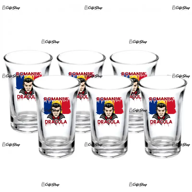 Romania dracula, set 6 pahare shout, model 57bs